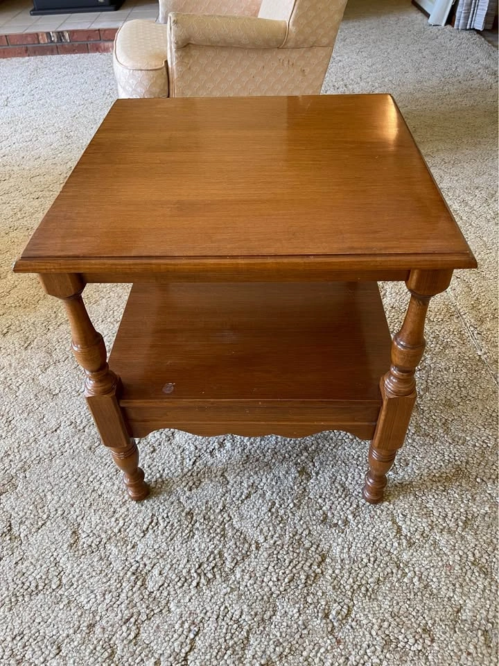 Solid Maple End Table Two Tier - photo 2
