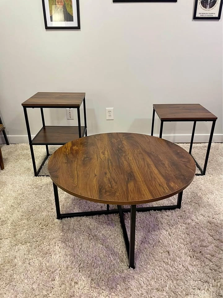 Coffee Table Set 3 pc with Side Tables