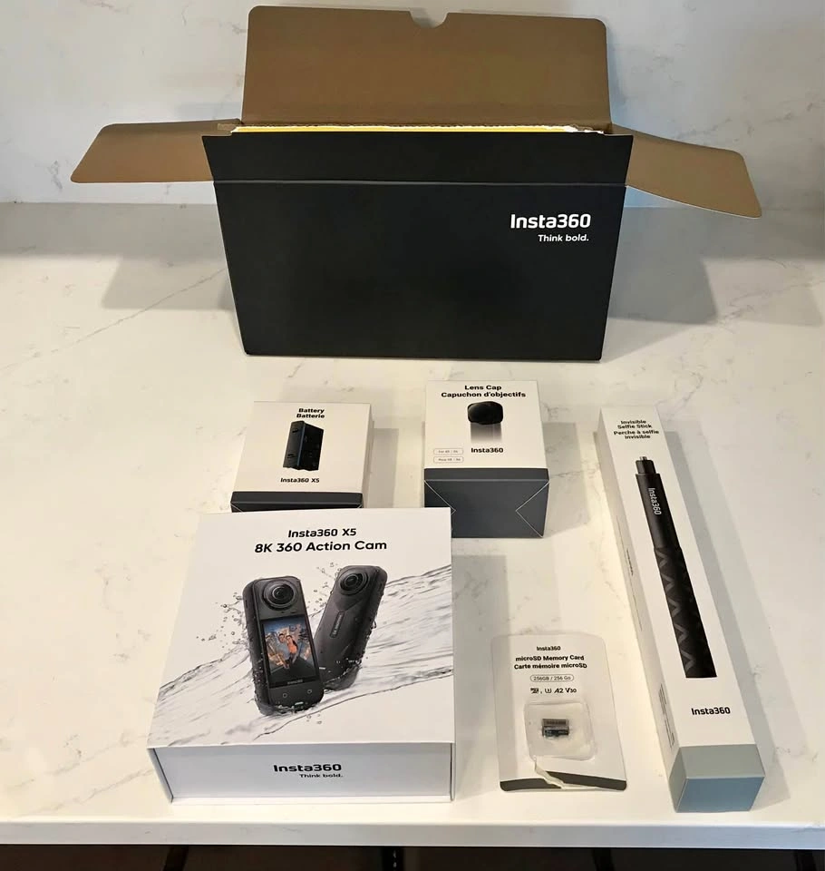 Insta360 X5 8K 360° Camera + Premium Accessories