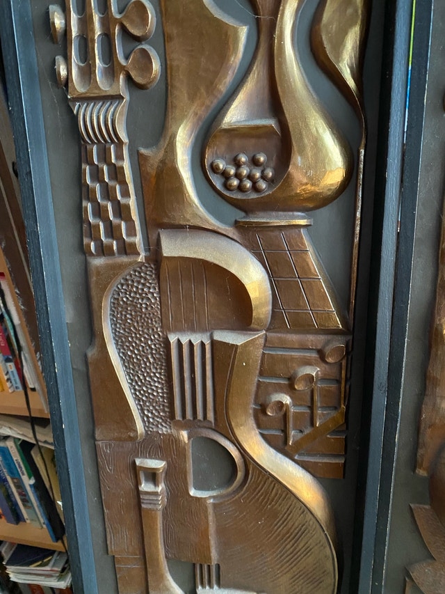 Pair VTG mid-century molds (lightweight material / not metal) - photo 3