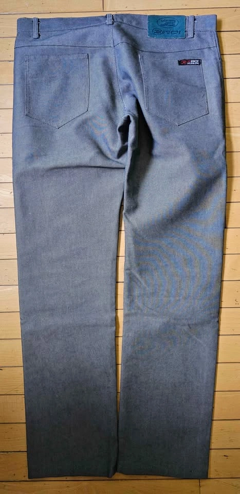 Vintage RMOI Textured Grey Loose Fit Straight Leg Pants - photo 4