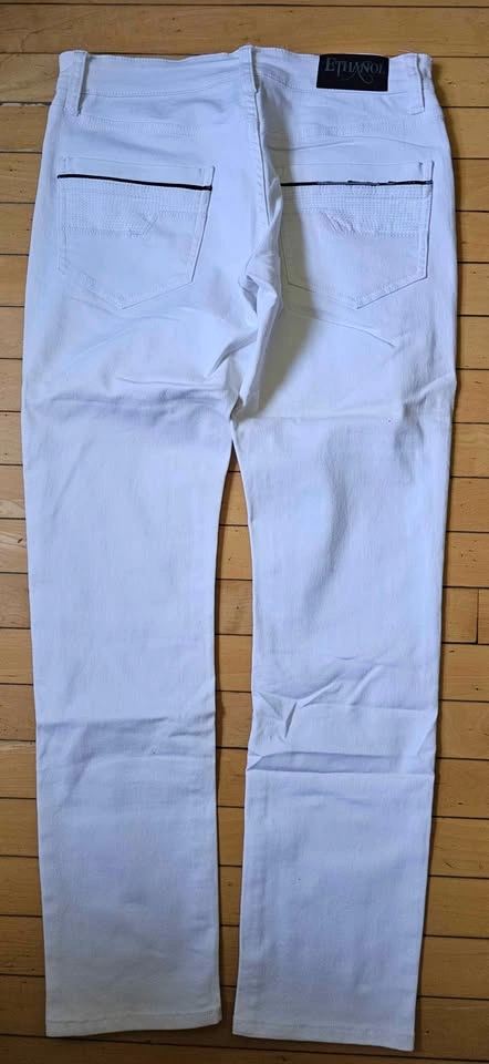 Ethanol Men’s White Stretch Denim Jeans Size 30 x 32 - photo 2