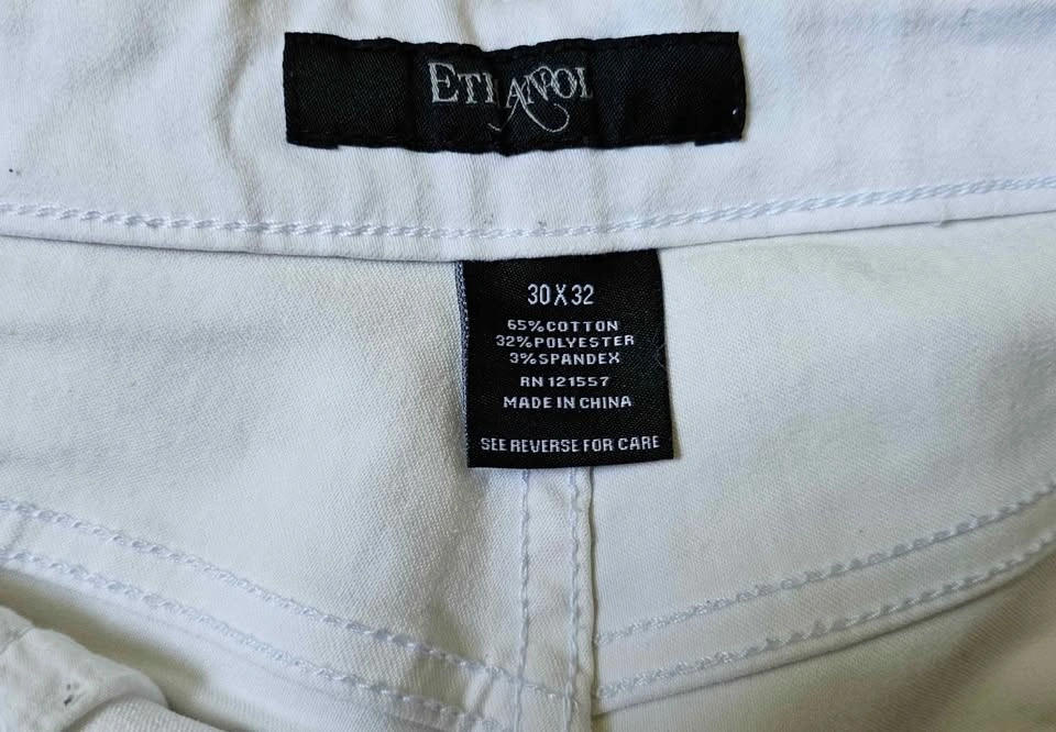 Ethanol Men’s White Stretch Denim Jeans Size 30 x 32 - photo 3