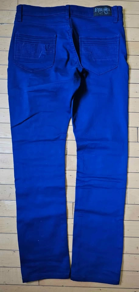 Ethanol Men’s Royal Blue Stretch Pants / Jeans Size 30 x 32 - photo 2