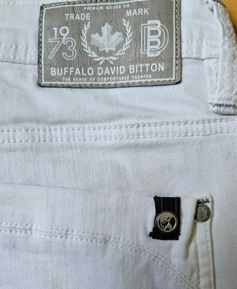 Buffalo David Bitton Men’s Ash-X White Skinny Stretch Jeans 31x3 - photo 3