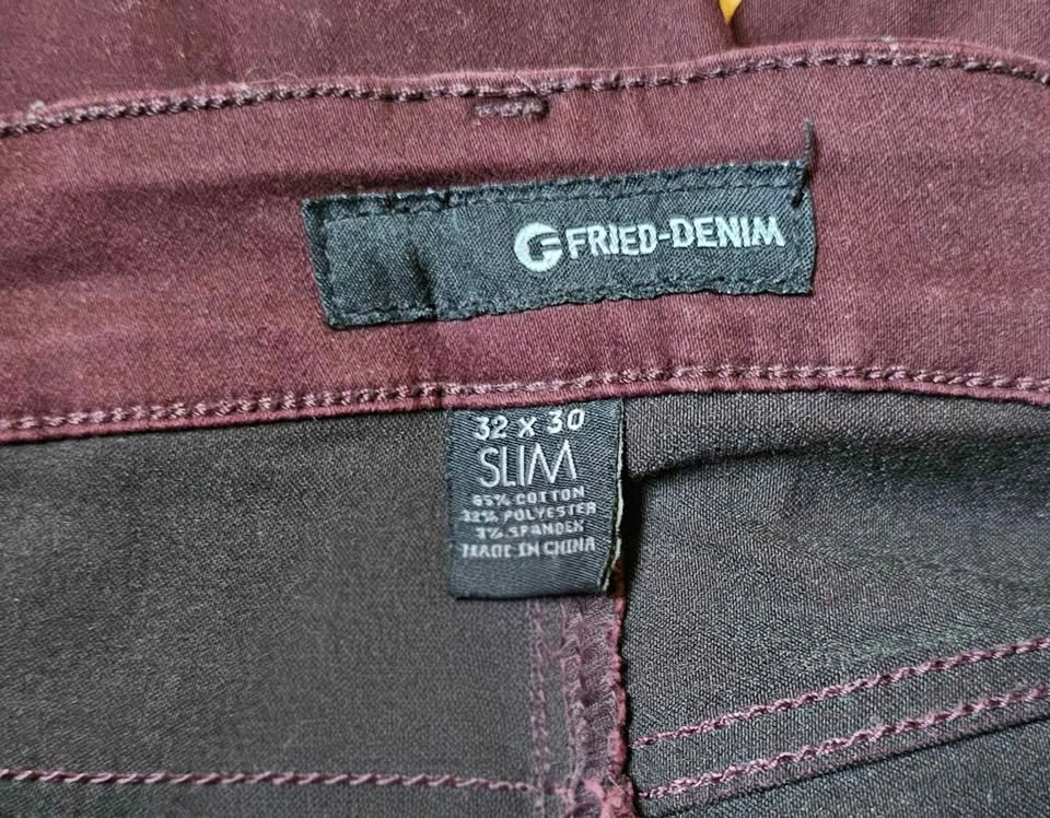 Fried Denim Men’s Slim Fit Jeans Size 32 x 30 - photo 3