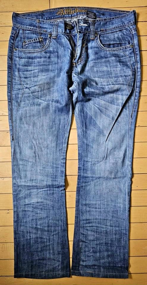 Vintage Affliction Denim Killers Men’s Embroidered Jeans 32x32