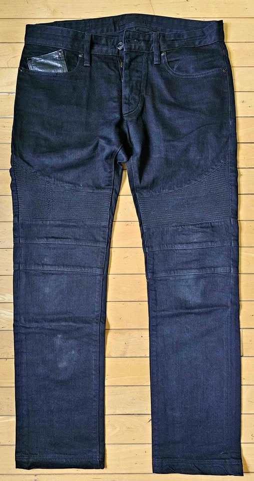 ROGUE Men’s Black Biker Moto Jeans Size 32 - Made in USA