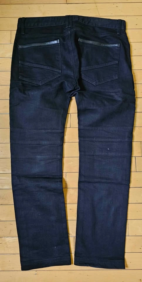 ROGUE Men’s Black Biker Moto Jeans Size 32 - Made in USA - photo 2