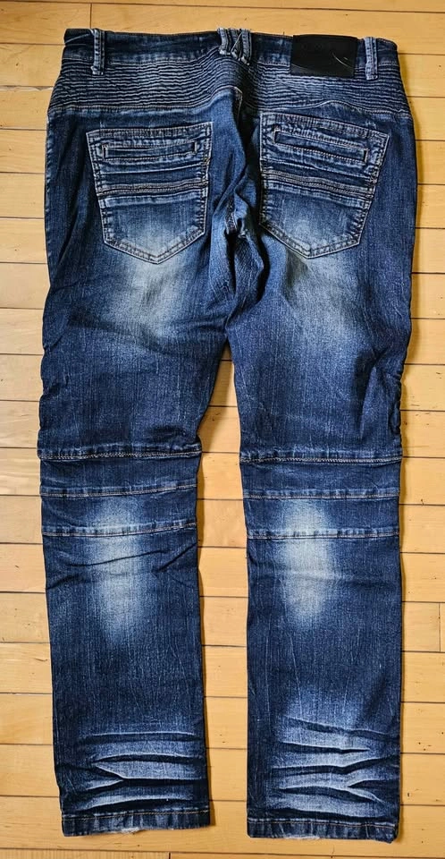 XRAY Jeans Men’s Biker Moto Denim Jeans W32 L30 - photo 2