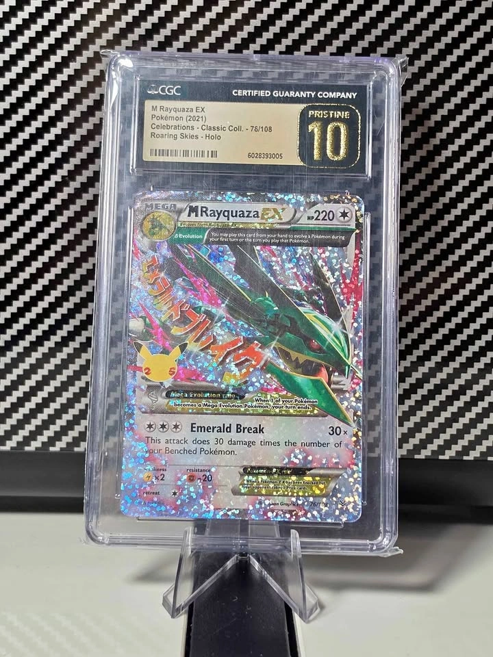Rayquaza 76 Celebrations CGC 10 Pristine