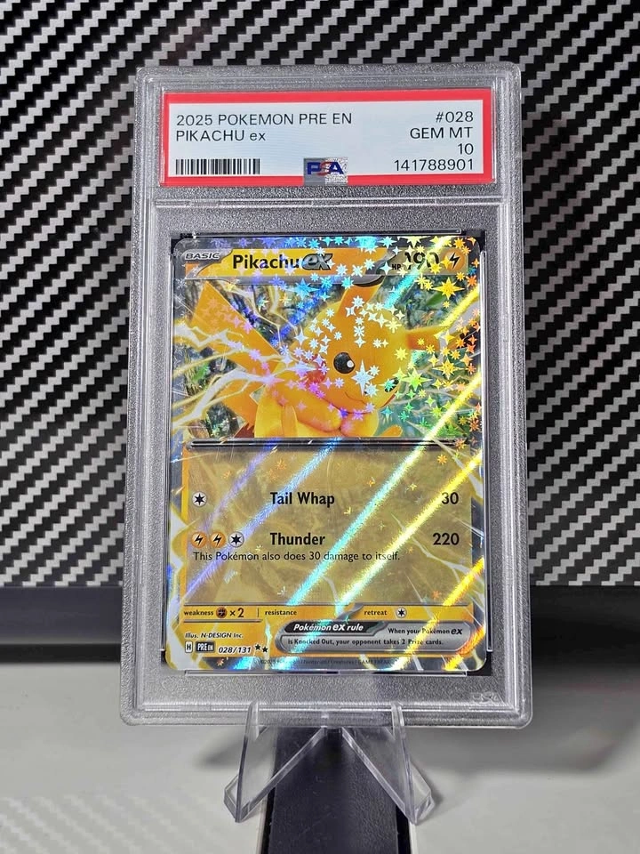 PSA 10 Gem Mint Pikachu ex Pokemon Card