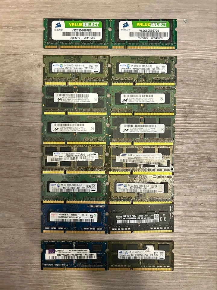 16x Laptop RAM Lot (2GB-4GB)