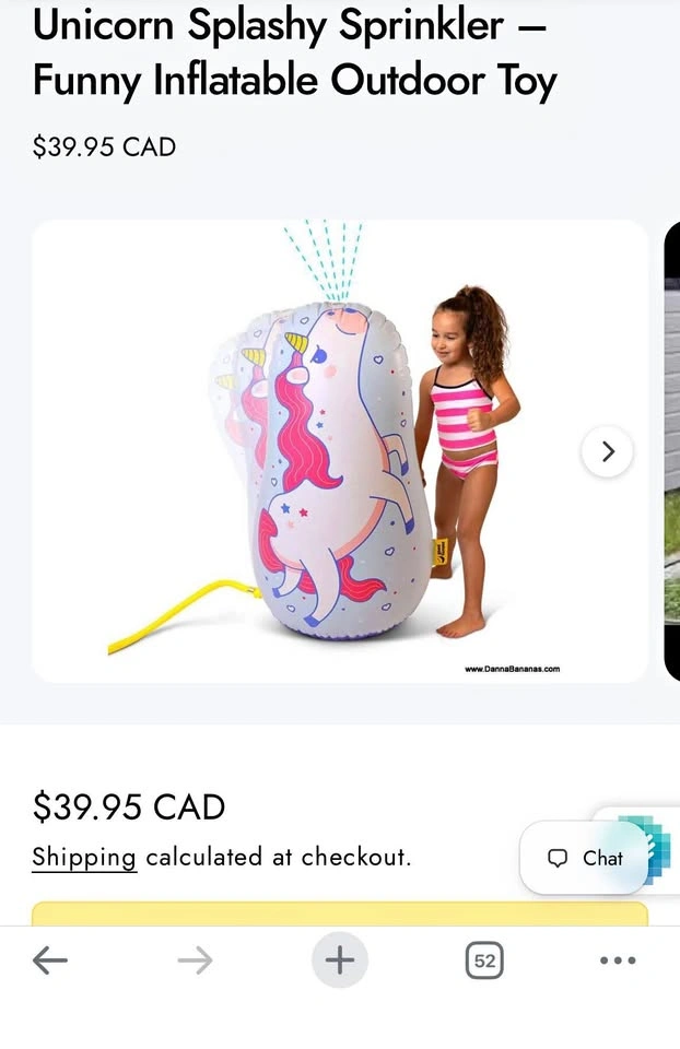 Unicorn Splashy Sprinkler – Funny Inflatable Outdoor Toy