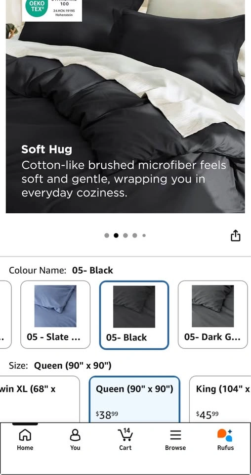 Bedsure Duvet Cover Queen Size - photo 2