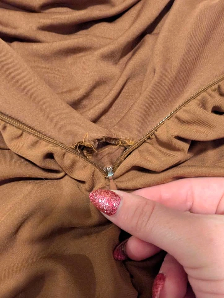 Zara ruched brown bodycon dress - photo 5