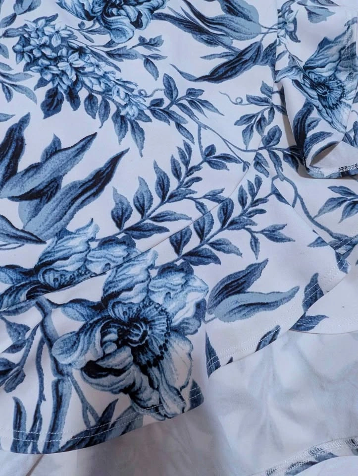 Blue Floral mini-dress - photo 3