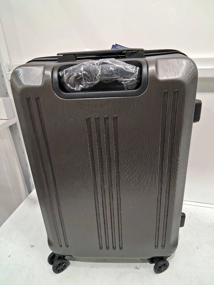 COOLIFE LUGGAGE EXPANDABLE SUITCASE - 20" - SILVER/GREY