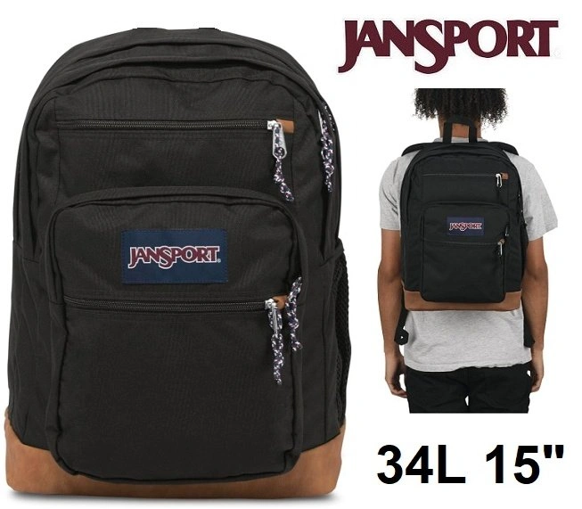 NEW Jansport Cool Student Backpack - 34L - 15" - Black/Brown - photo 2