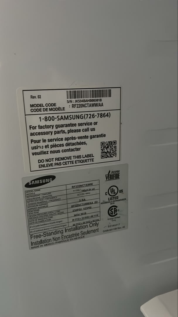 Samsung French Door Refrigerator RF220NCTAWW - photo 5