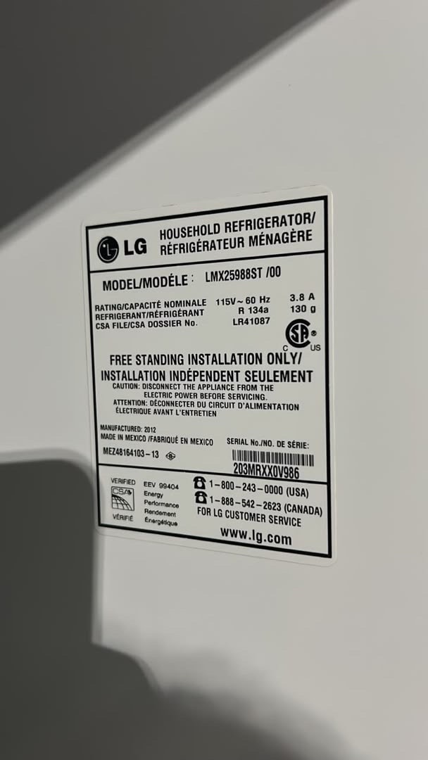 LG LMX25988ST Refrigerator - photo 5