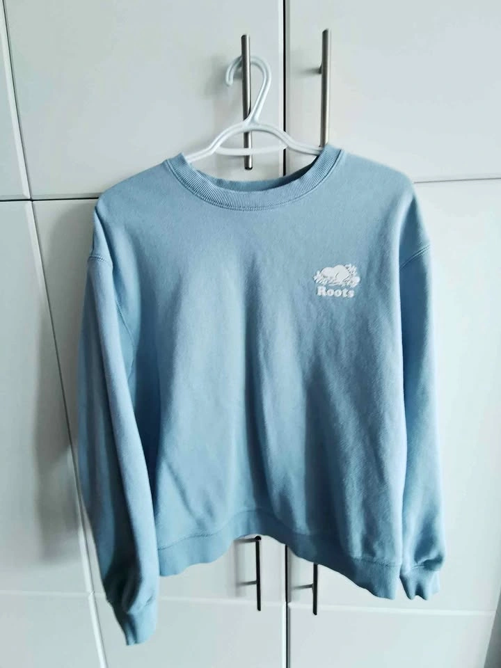 Roots Coastal Blue Cooper Relaxed Crew Sweatshirt