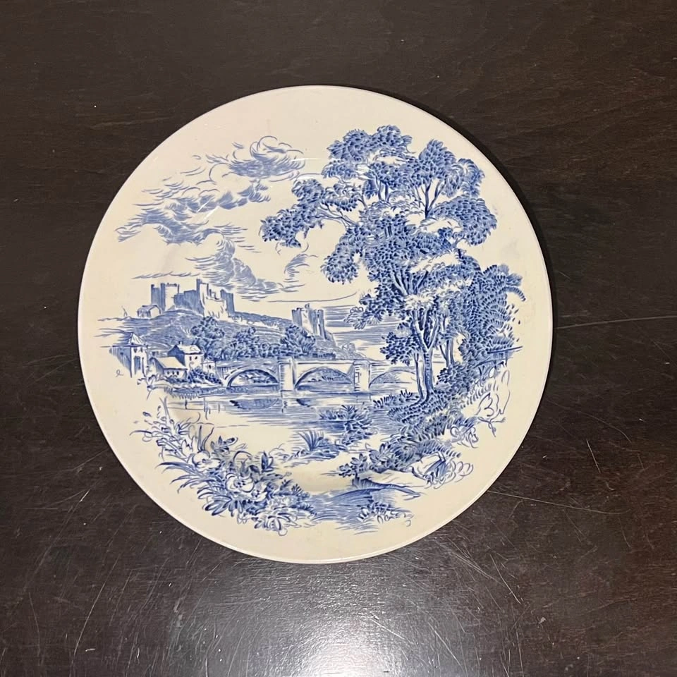 Vintage Enoch Wedgwood & Co. England Blue & White Plate - photo 2