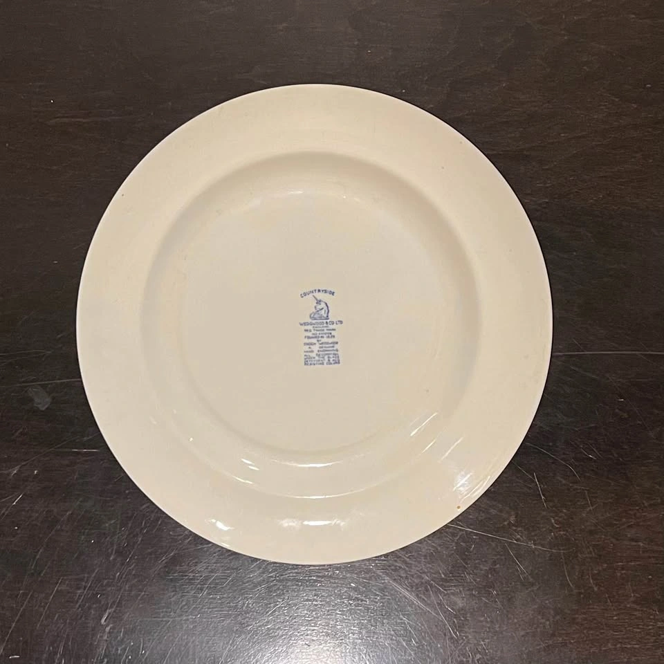 Vintage Enoch Wedgwood & Co. England Blue & White Plate - photo 3