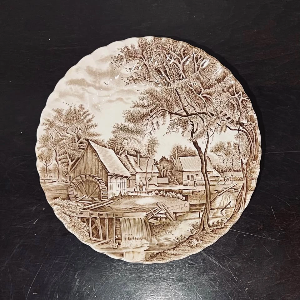Johnson Brothers Watermill Brown & White Ironstone 10” Plate - photo 2