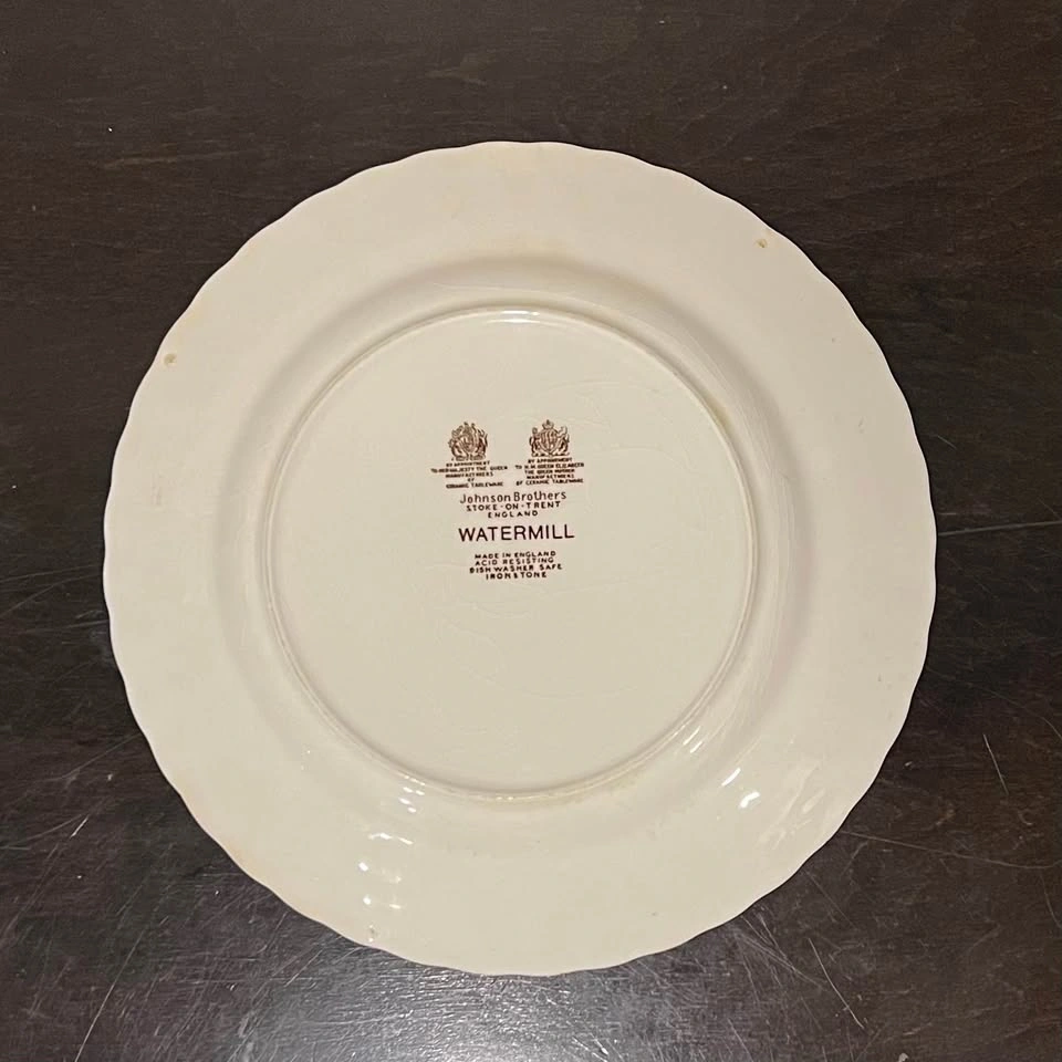 Johnson Brothers Watermill Brown & White Ironstone 10” Plate - photo 3