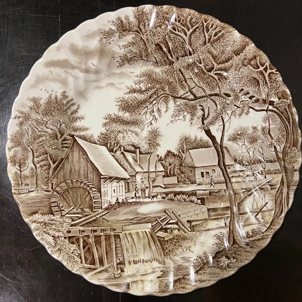 Johnson Brothers Watermill Brown & White Ironstone 10” Plate - photo 5