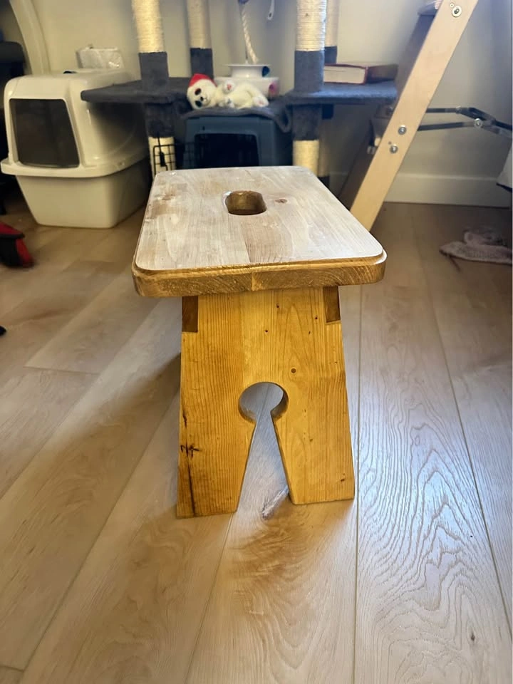 Handmade Wooden stool - photo 2