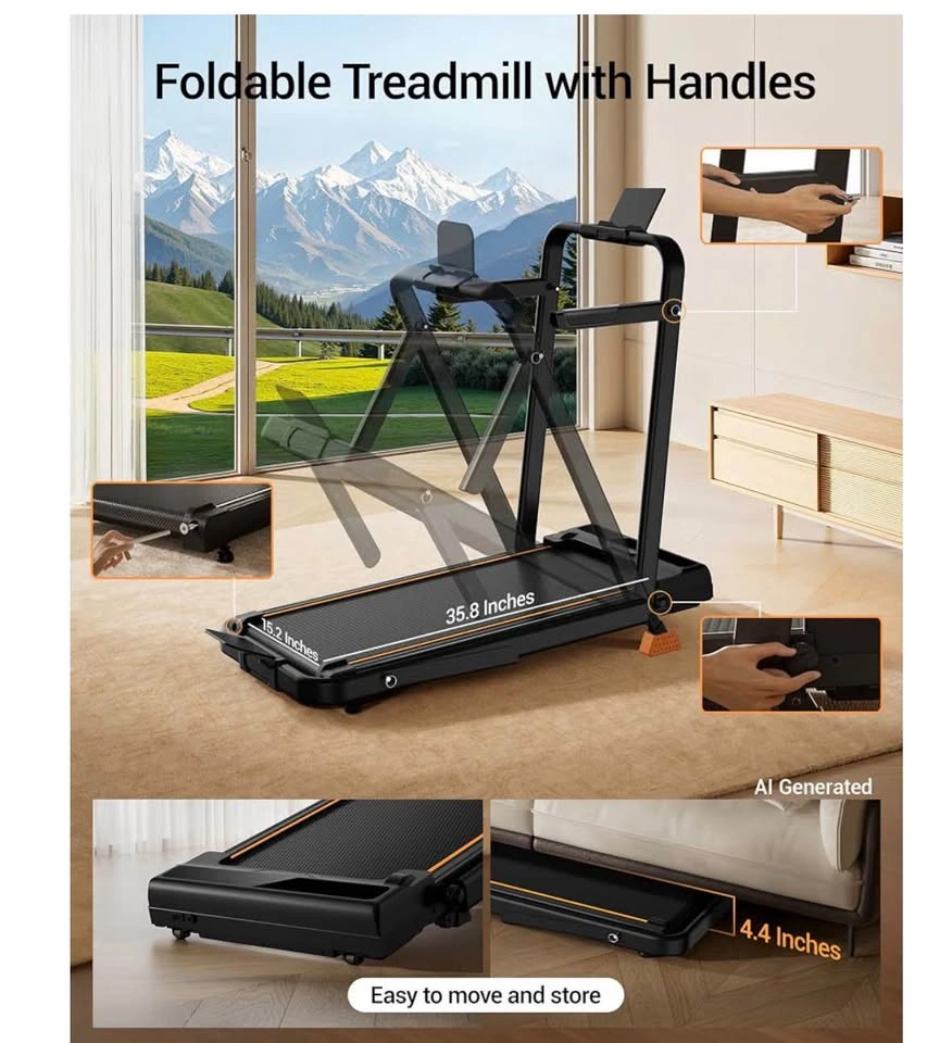 16% Incline Walking Pad Treadmill, 3-in-1 Under Desk - photo 4