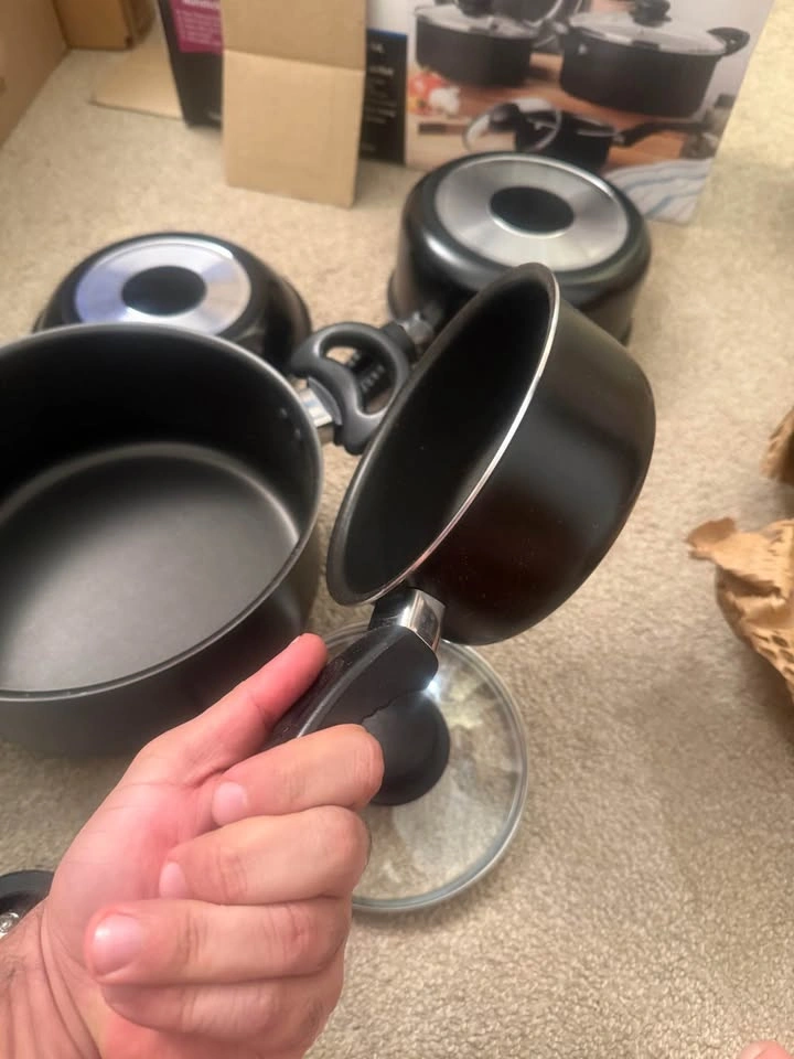 6-Piece Nonstick Cookware Set with Glass Lids - photo 4