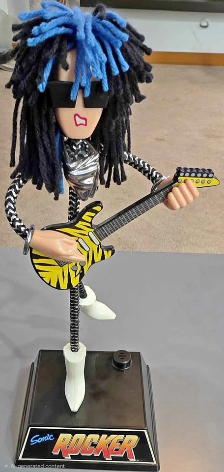 Rare Vintage 1989 Sonic Rocker Sound - Battery Activated Doll