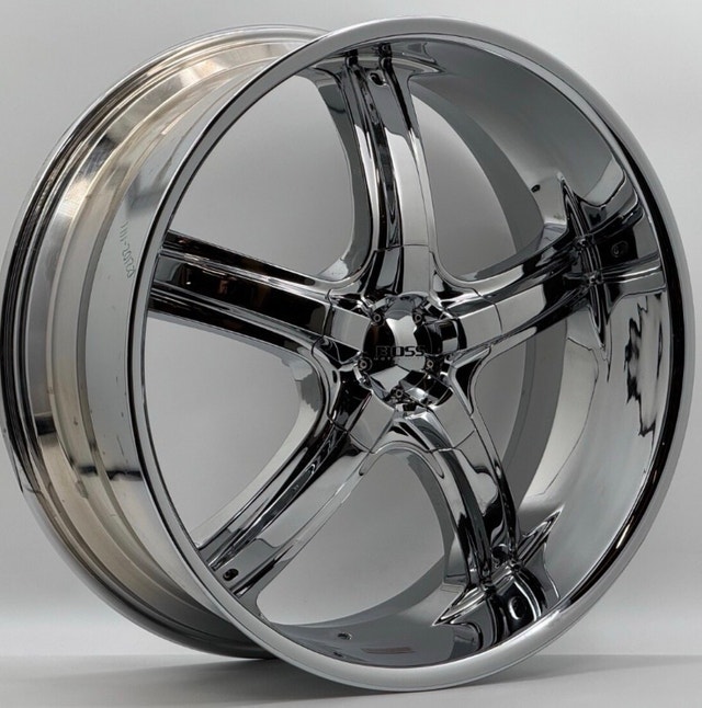 24” BOSS Chrome 6 lug Rims