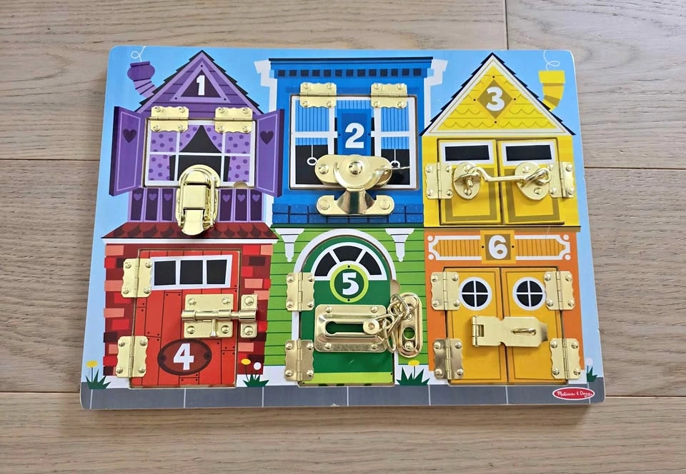 Melissa and Doug Wooden Latches Activity Board