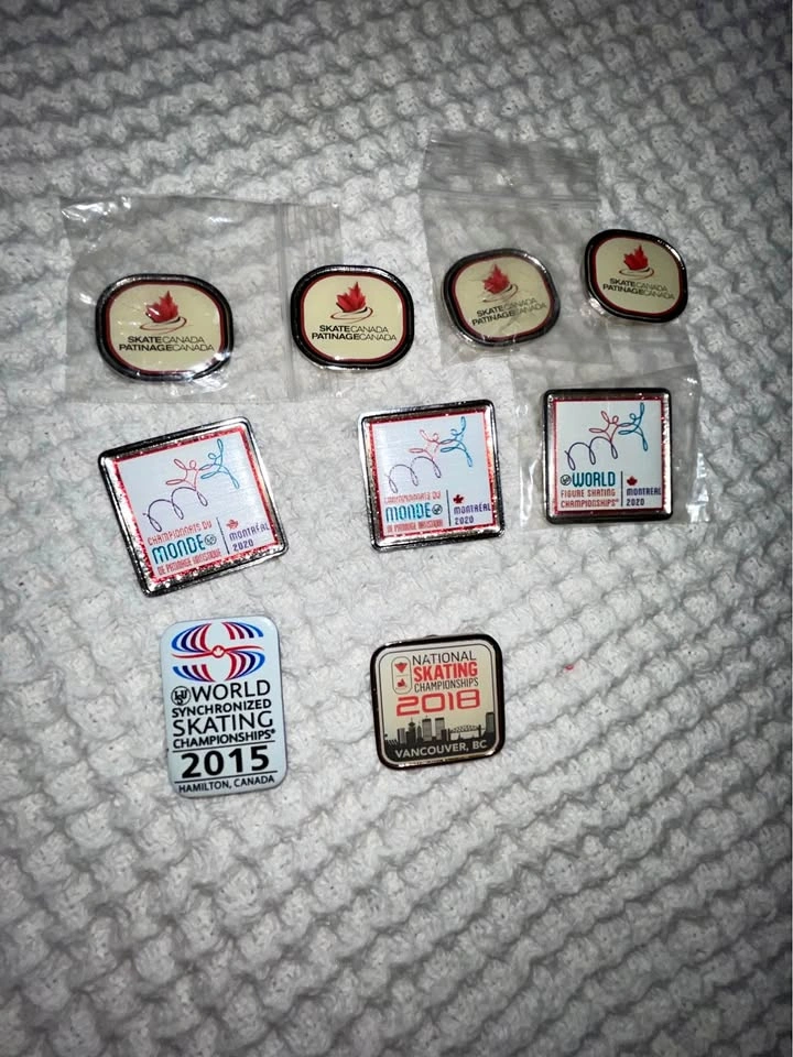 Skate Canada and World Figure Skating Championship Pins