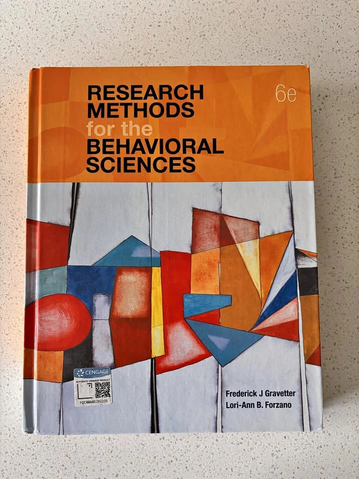 Research Methods for the Behavioural Sciences 6e