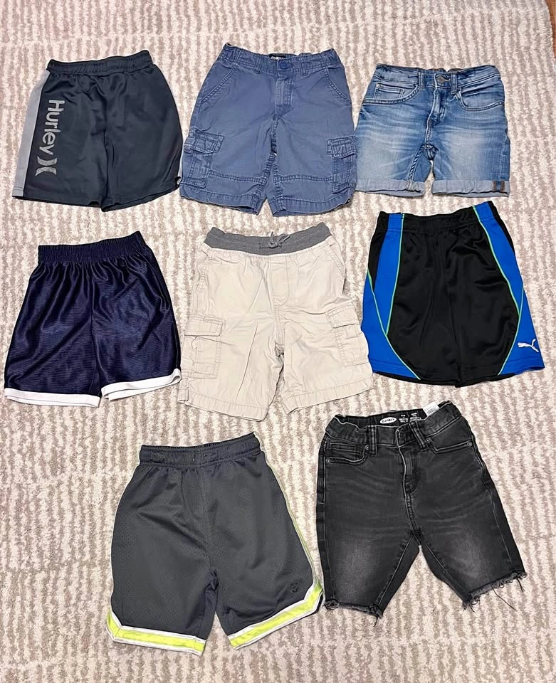 Boys Size 6 Shorts Bundle - Hurley, Puma, OshKosh, Old Navy