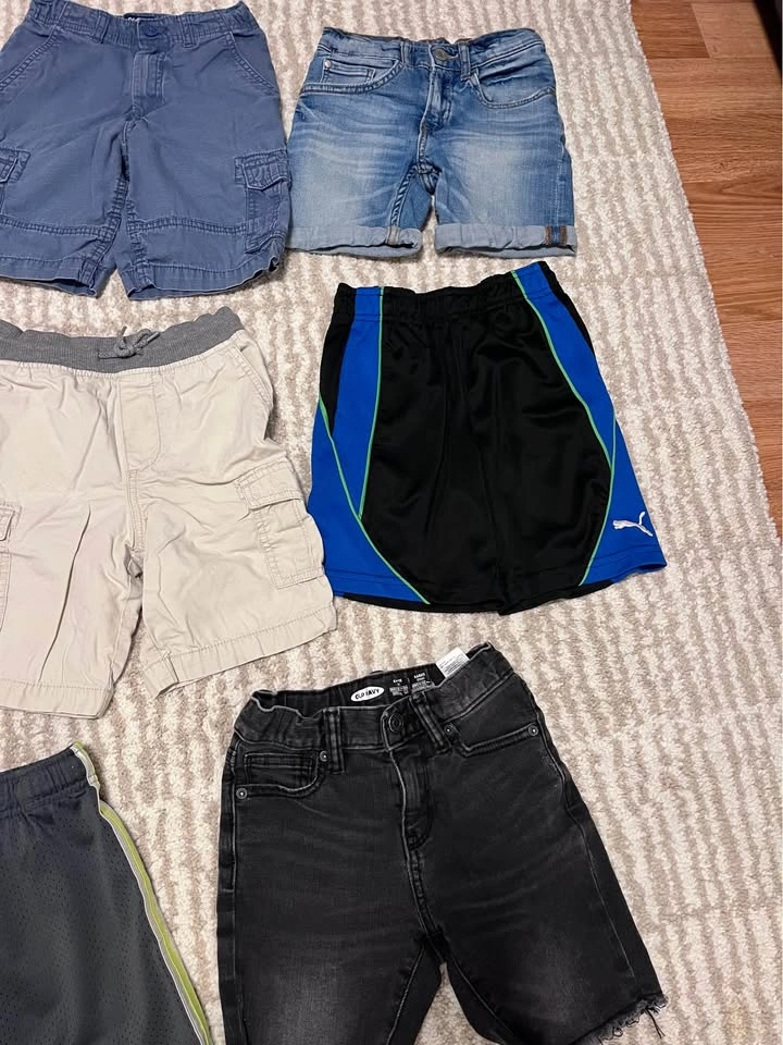 Boys Size 6 Shorts Bundle - Hurley, Puma, OshKosh, Old Navy - photo 2