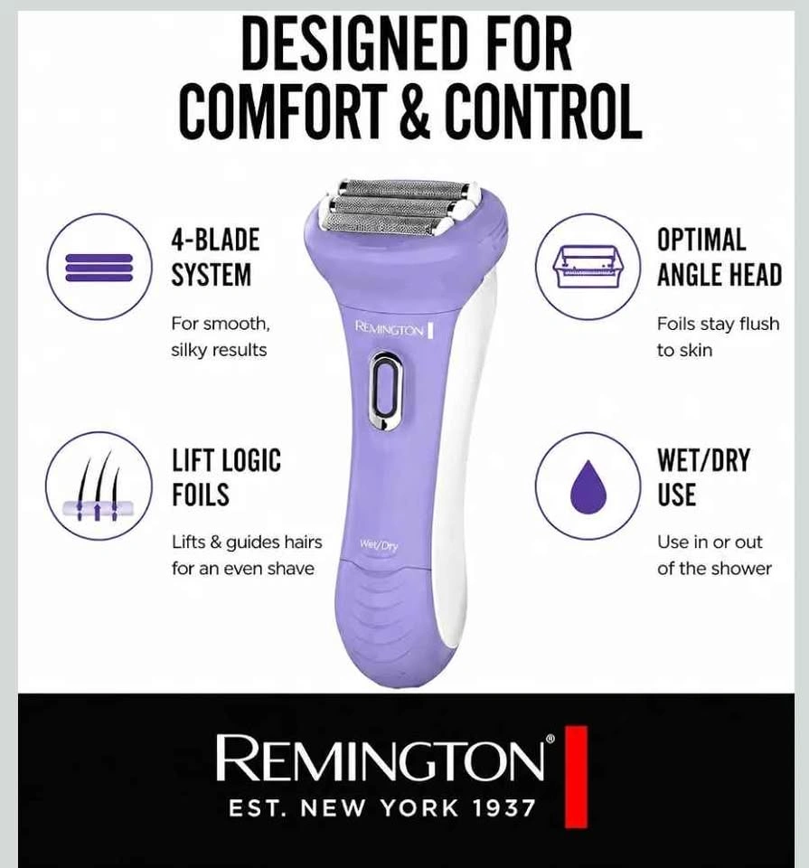 Remington WDF5030A Smooth Silky 4-Blade Foil Shaver - photo 3