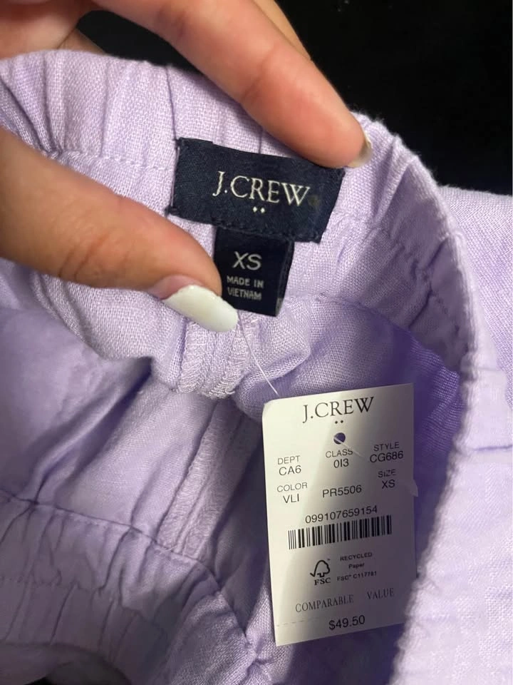 NWT JCREW Linen Shorts - photo 3