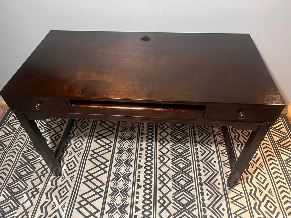 Costco Samson International 54" Solid Wood Writing Desk - photo 2
