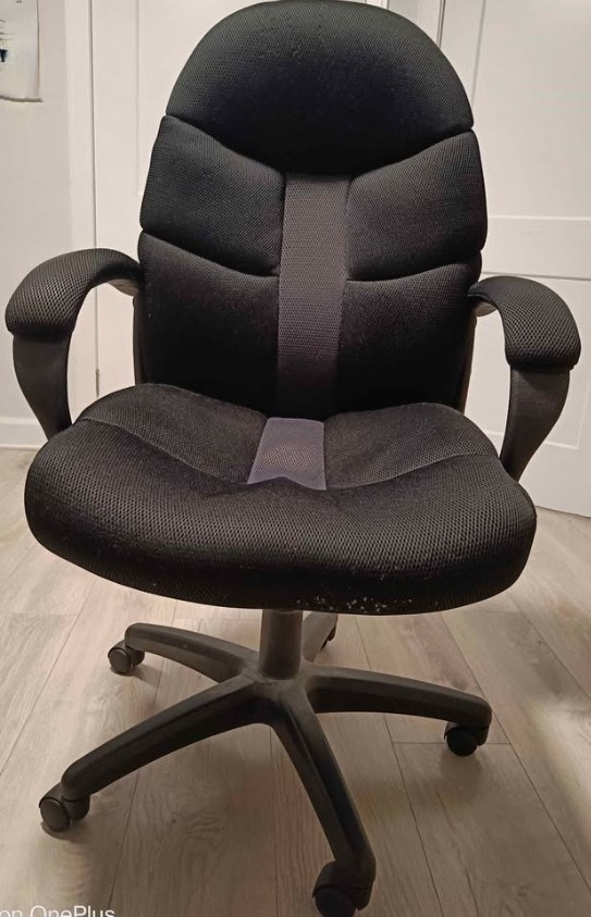 Comfortable Executive Swivel Desk Chair (Black, Great Condition)