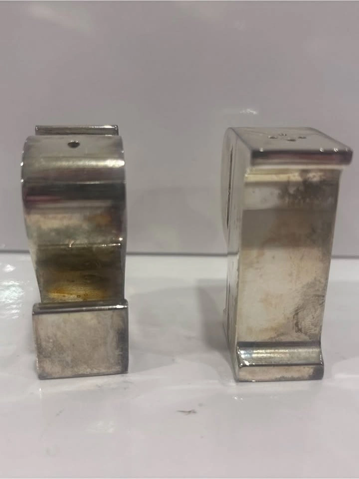 Godinger stainless steel alphabet s&p salt &pepper shakers - photo 3