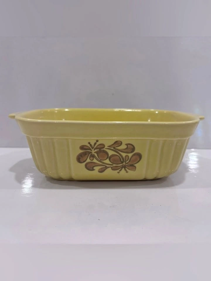 PFALTZGRAFF 16 oz OVEN & MICROWAVE CASSEROLE DISH 1983 YELLOW
