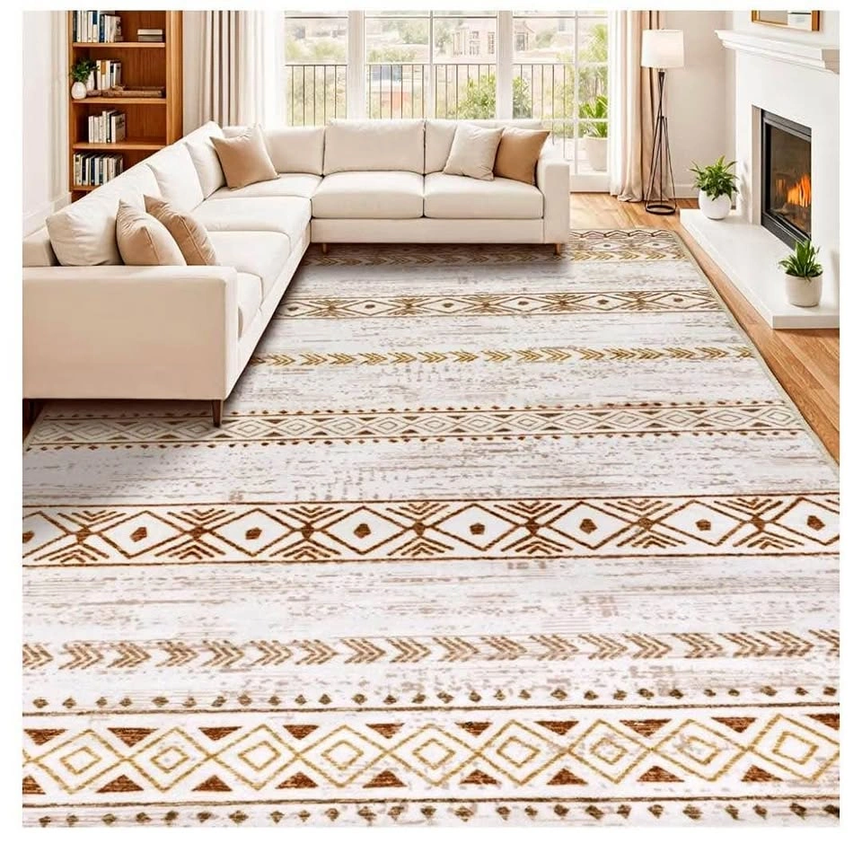 Brand new 8x10 ft brown Bohemian Tribal Pattern Area Rug