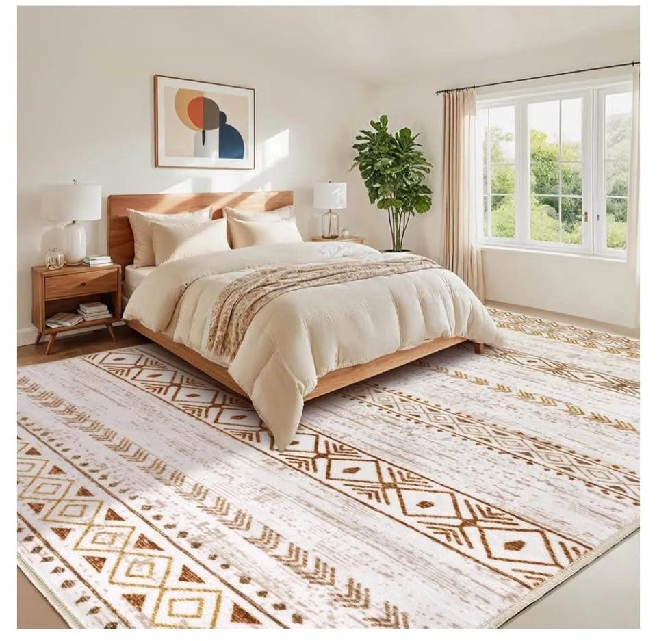 Brand new 8x10 ft brown Bohemian Tribal Pattern Area Rug - photo 4