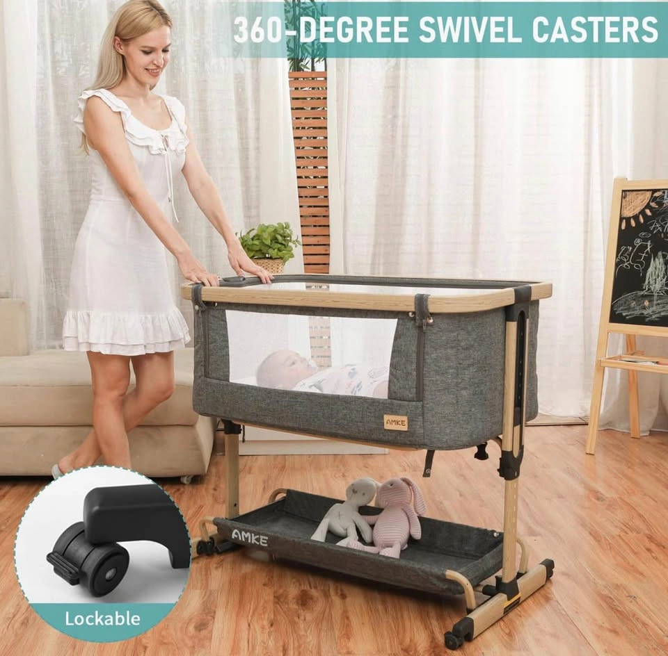 AMKE 3-in-1 Baby Bassinet Bedside Sleeper - photo 2